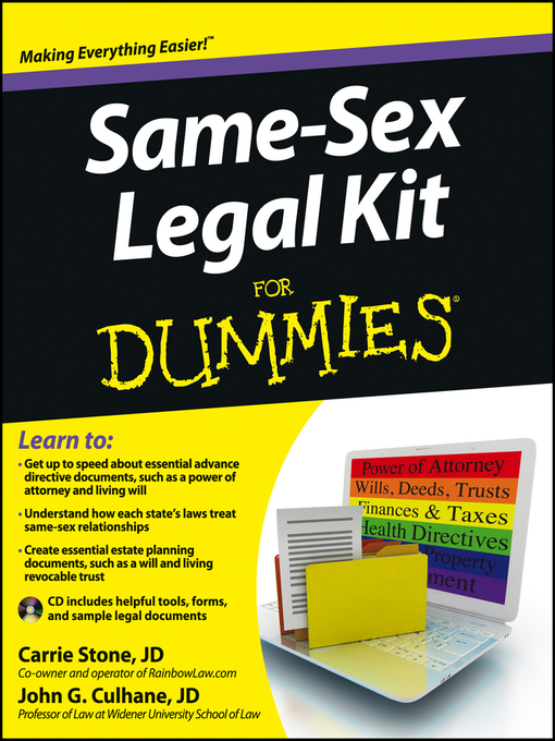 Title details for Same Sex Legal Kit For Dummies by Carrie Stone - Available